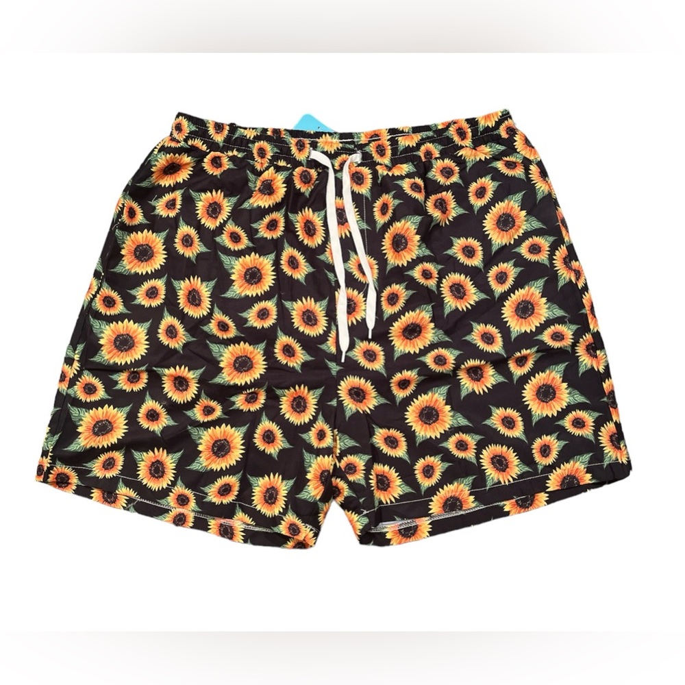 NWT Men’s Sunflower Swim Trunks
